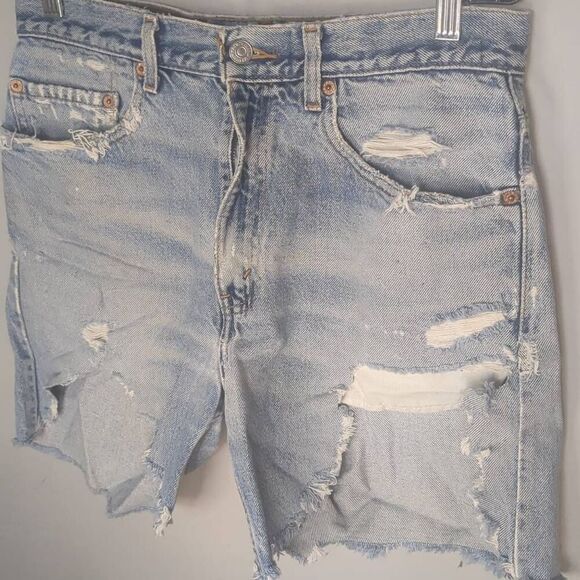 Levis Cutoff Biker Shorts 501 32 - Picture 3 of 8